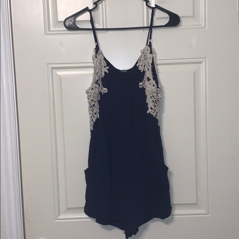 Papaya blue romper